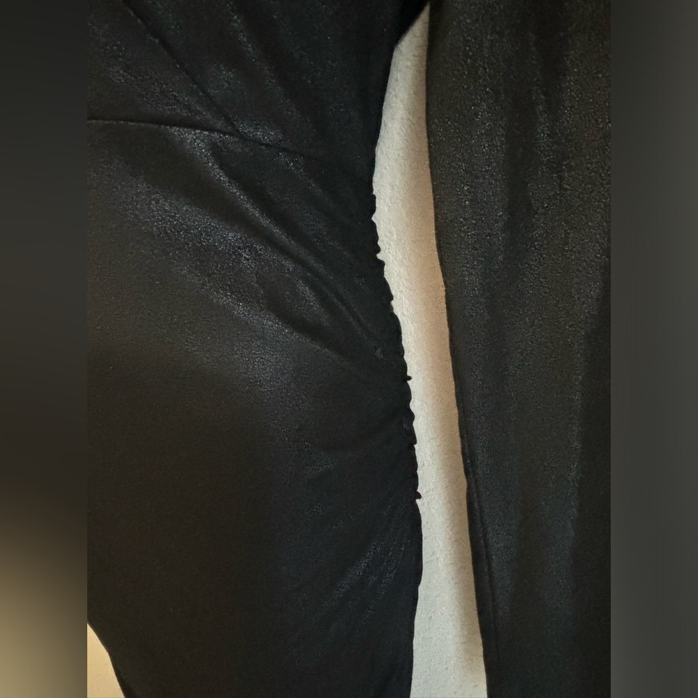 Likely Gwendolyn Ruched Black Metallic Shimmer Mini Dress - Picture 14 of 14